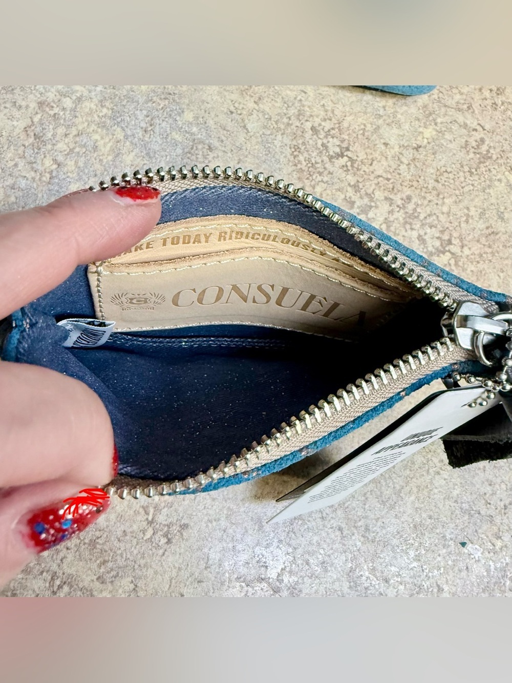 NWT Consuela Midtown Crossbody and Pouch Nila Blue purse - Picture 15 of 15
